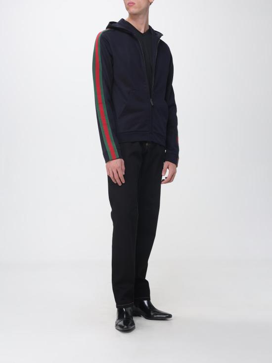 26FW 구찌 실크 저지 브이넥 티셔츠 866186XJHVZ 1000 Black - GUCCI