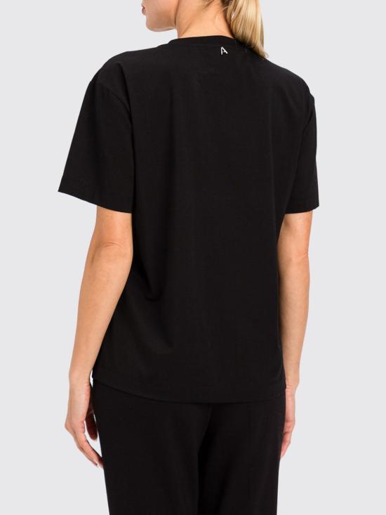 26FW 액티튜드 트윈세트 반팔 티셔츠 262AP2510 00006 Black - ACTITUDE TWINSET