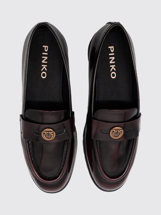 26FW 핑코 로퍼 SD0657P001 CR8 Burgundy - PINKO