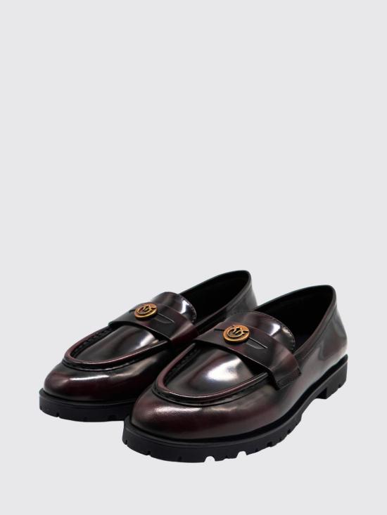 26FW 핑코 로퍼 SD0657P001 CR8 Burgundy - PINKO