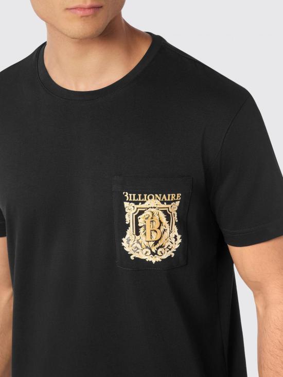 26FW 빌리어네어 반팔 티셔츠 IAECMTK8302BTE014N 02 Black - BILLIONAIRE