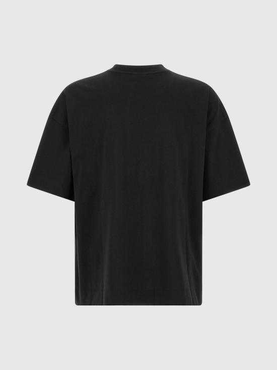 26FW 드리스 반 노튼 반팔 티셔츠 0211074603 900 Black - DRIES VAN NOTEN