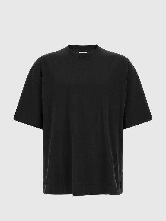 26FW 드리스 반 노튼 반팔 티셔츠 0211074603 900 Black - DRIES VAN NOTEN