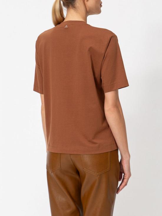 26FW 액티튜드 트윈세트 반팔 티셔츠 262AT2220 00605 Beige - ACTITUDE TWINSET