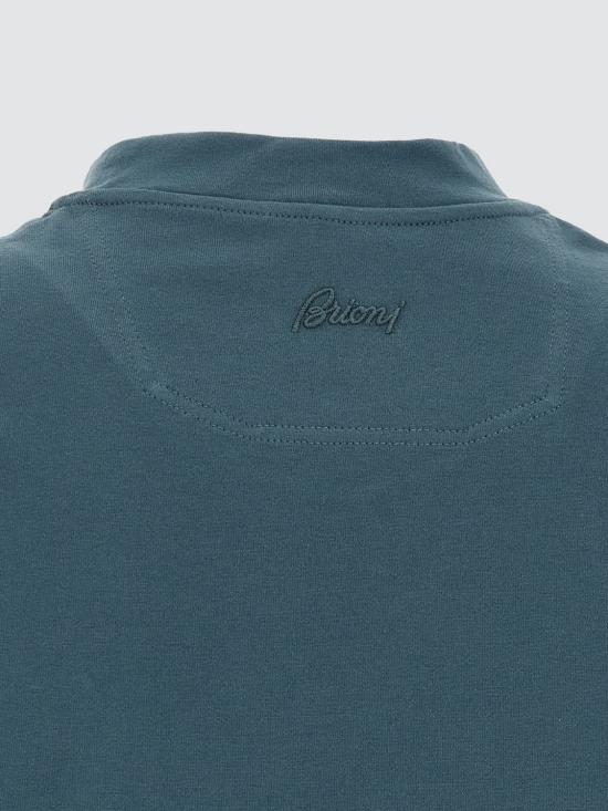26FW 브리오니 반팔 티셔츠 UJWI0LOE601 4444 Blue 1 - BRIONI
