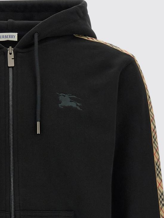 26FW 버버리 후드 티셔츠 8130398 Black - BURBERRY