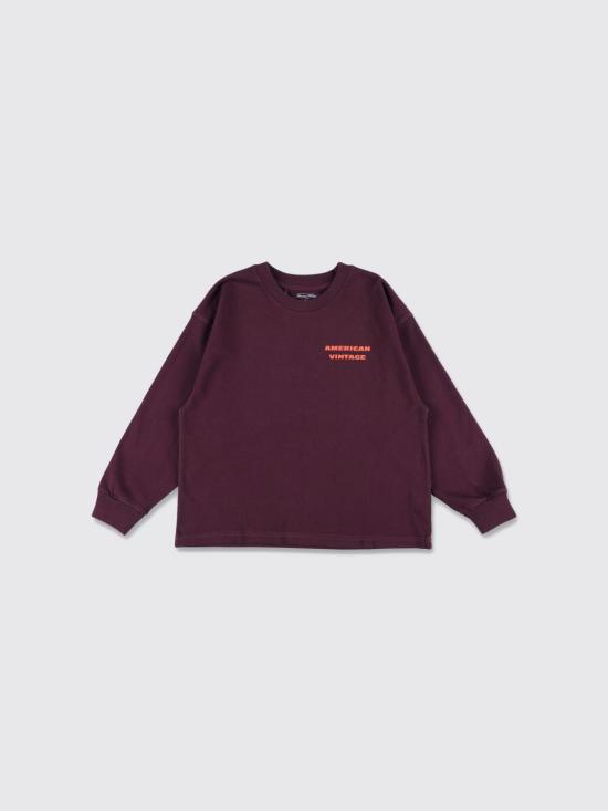 26FW [키즈] 아메리칸 빈티지 티셔츠 KFIZ02BIH26 AUBERGINE White