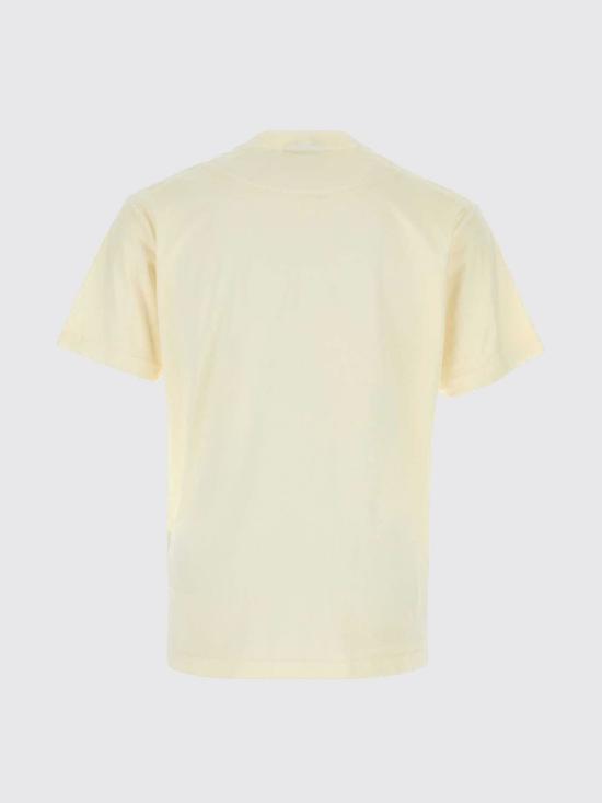 26FW 스톤 아일랜드 오가닉 코튼 저지 피사토 이펙트 슬림핏 티셔츠 2100026S0057 V0193 Ivory - STONE ISLAND