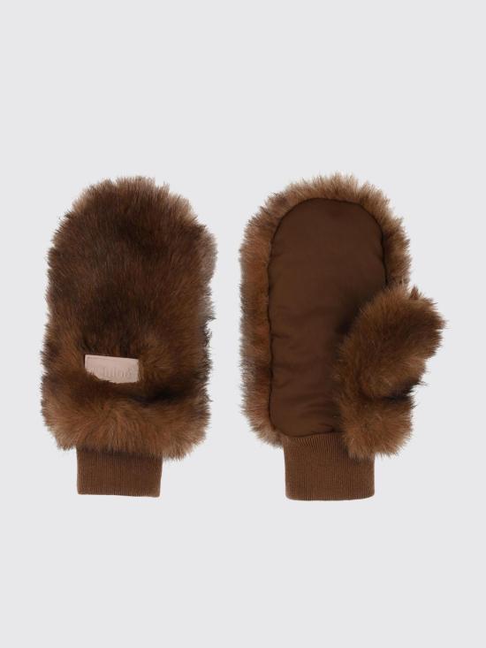 26FW [키즈] 끌로에 장갑 C21316 33F Brown