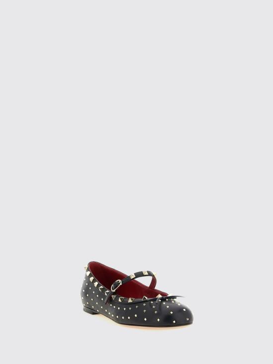 26FW 발렌티노 가라바니 플랫 슈즈 S0QA5FAX 0NO Black - VALENTINO GARAVANI