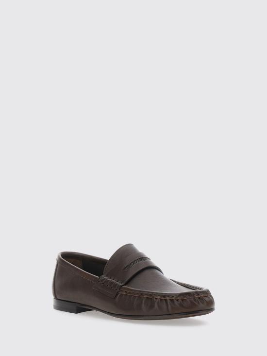 26FW 브루넬로 쿠치넬리 로퍼 MZSLC3370P C9122 Brown - BRUNELLO CUCINELLI