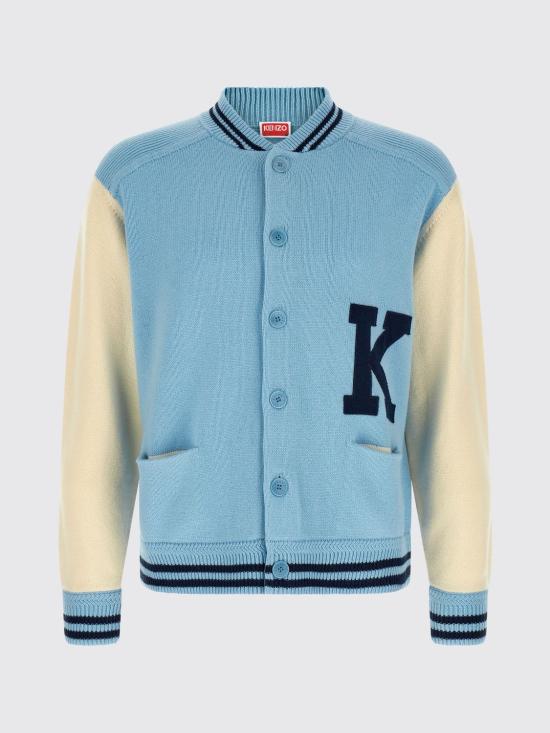 26FW 겐조 스웨터 FG65CA8173FG 63 Gnawed Blue - KENZO