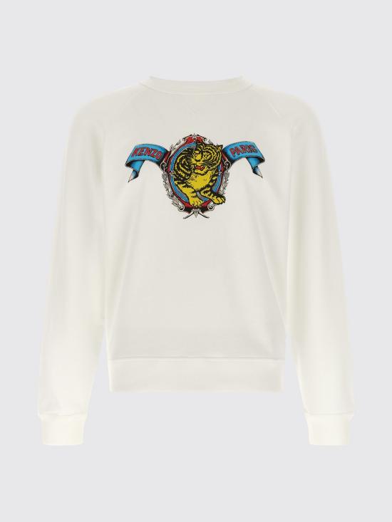 26FW 겐조 긴팔 티셔츠 FG65SW1544MQ 02 White - KENZO