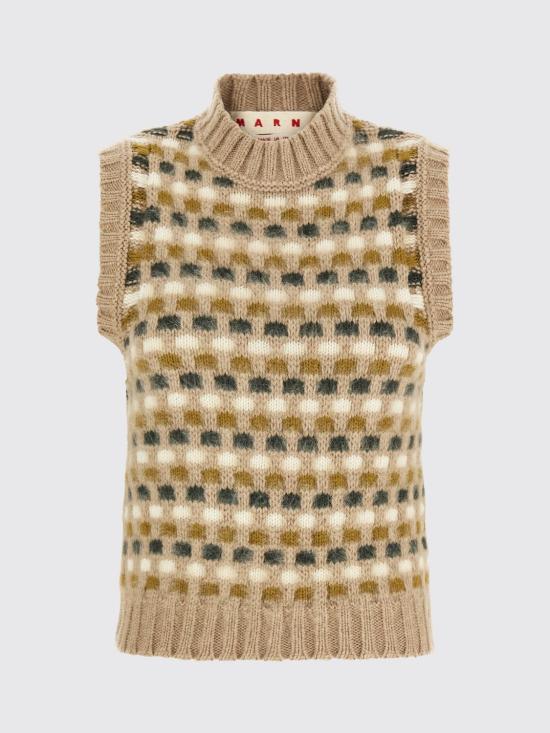 26FW 마르니 베스트 GCMD0665Q0UFZ413 MXW23 Beige - MARNI