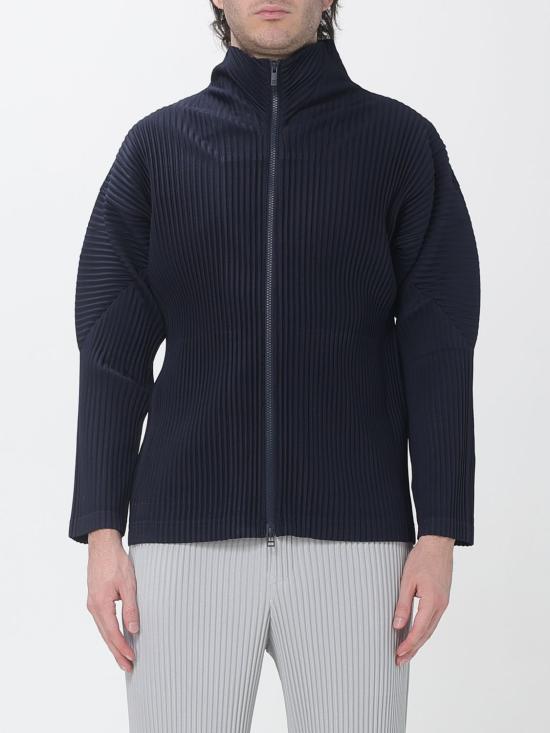 26FW 옴므 플리세 이세이 미야케 스웨터 HP68JL540 75 Navy