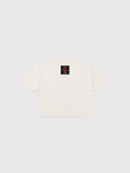 26FW [키즈] 엠에스지엠 티셔츠 F6MSJGTH067 013 Yellow Cream - MSGM