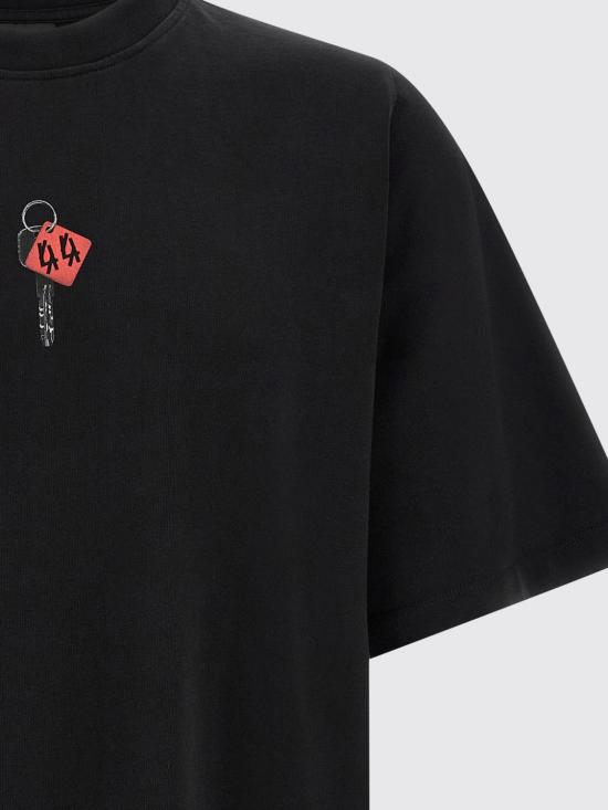 26FW 44레이블 반팔 티셔츠 B0030673FA779 P849 Black - 44 LABEL