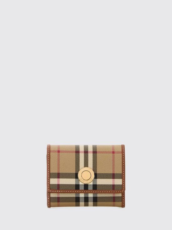 26FW 버버리 스몰 체크 폴딩 지갑 8109800 Brown