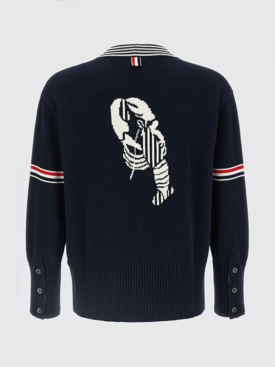26FW 톰브라운 스웨터 MKC645AY3043 415 Blue - THOM BROWNE