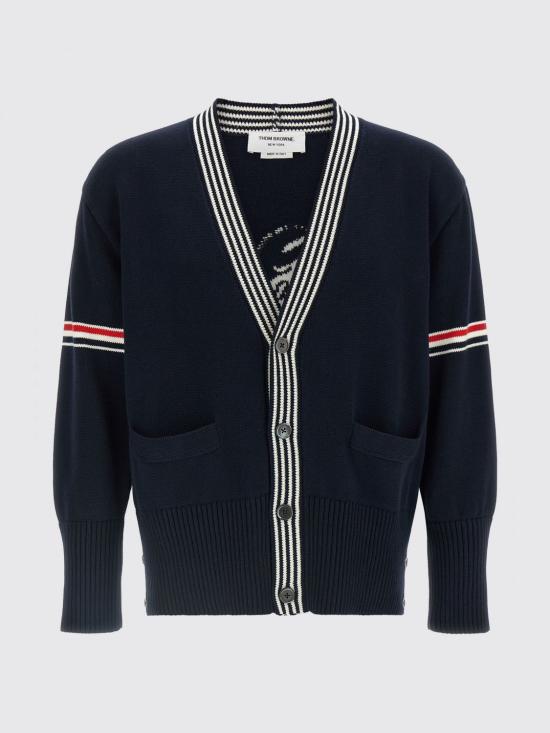 26FW 톰브라운 스웨터 MKC645AY3043 415 Blue - THOM BROWNE