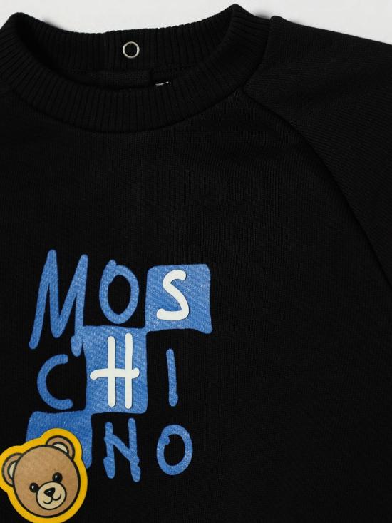 26FW [키즈] 모스키노 풀오버 MUF06ELCA77 60100 Black - MOSCHINO