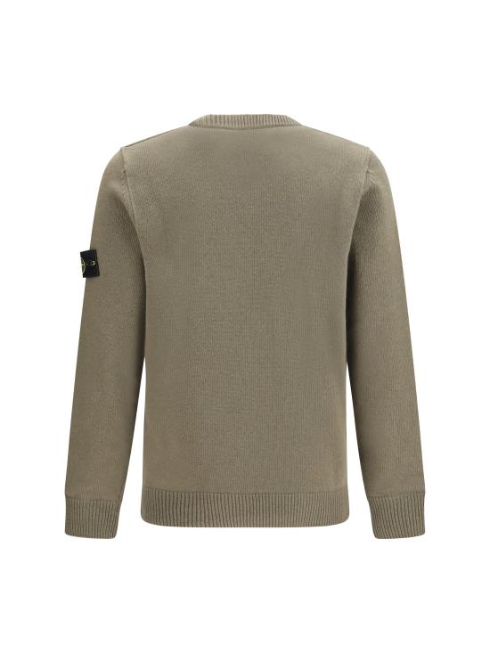 26FW 스톤 아일랜드 램스울 립드 트림 레귤러 핏 크루넥 점퍼 L2S155100072S00A3 V005G MILITARY GREEN - STONE ISLAND