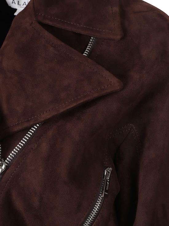 26FW 알라이아 자켓 AA9V0313L053D 719 Brown - ALAIA
