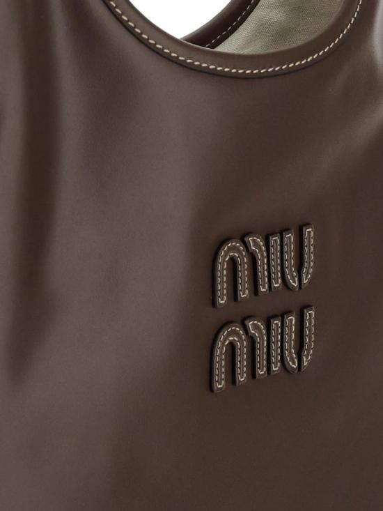 26FW 미우미우 아이비 레더 백 5BG2312CRWV MLNF0002 Black - MIU MIU