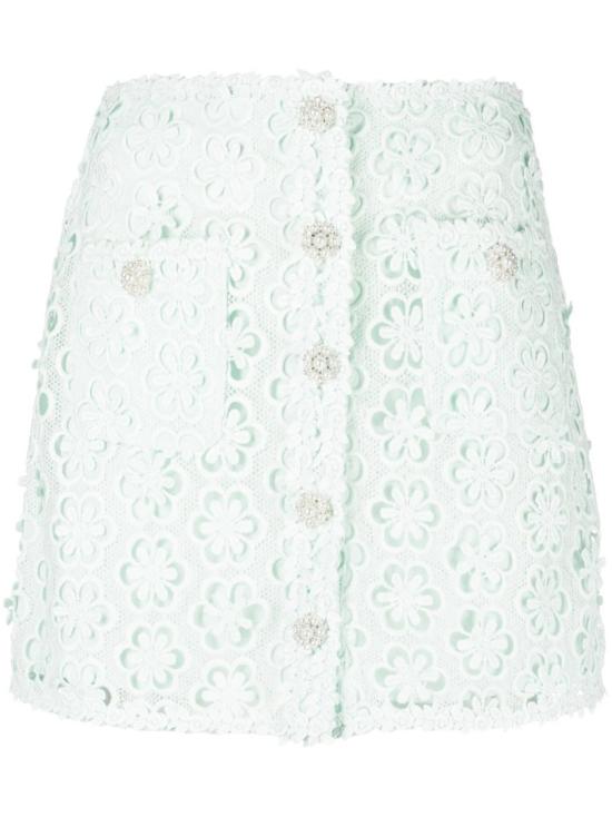  셀프 포트레이트 스커트 SS23 010SK BLUE Green
