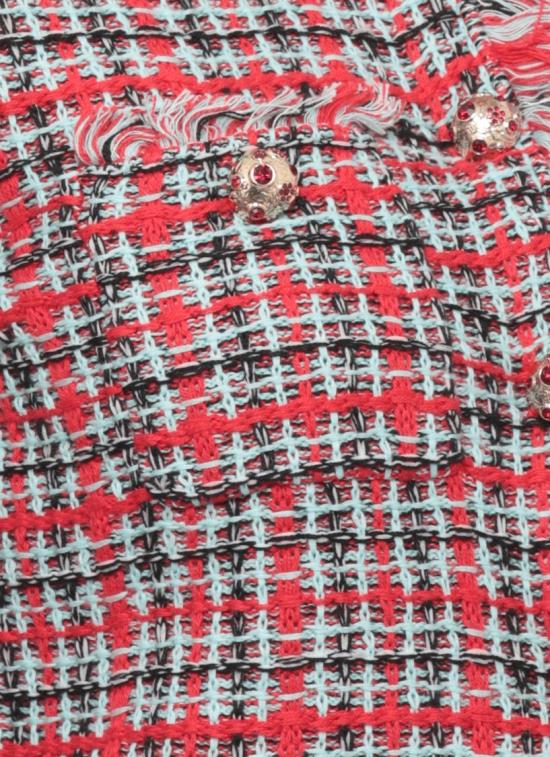 26FW 셀프 포트레이트 자켓 AW26146JRRED CHECK FRAYEDRED Multicolor - SELF PORTRAIT