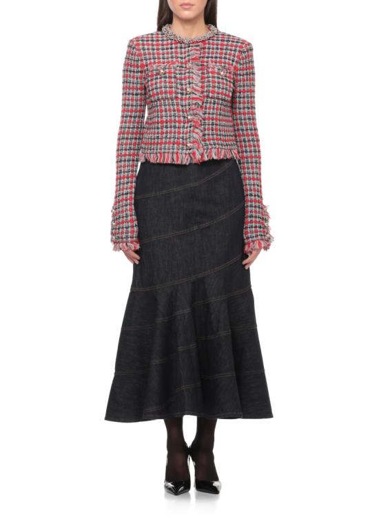 26FW 셀프 포트레이트 자켓 AW26146JRRED CHECK FRAYEDRED Multicolor - SELF PORTRAIT