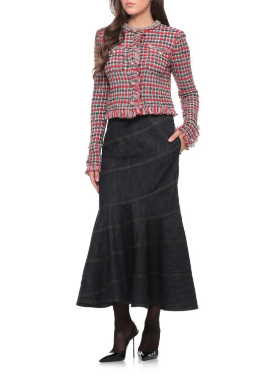 26FW 셀프 포트레이트 자켓 AW26146JRRED CHECK FRAYEDRED Multicolor - SELF PORTRAIT