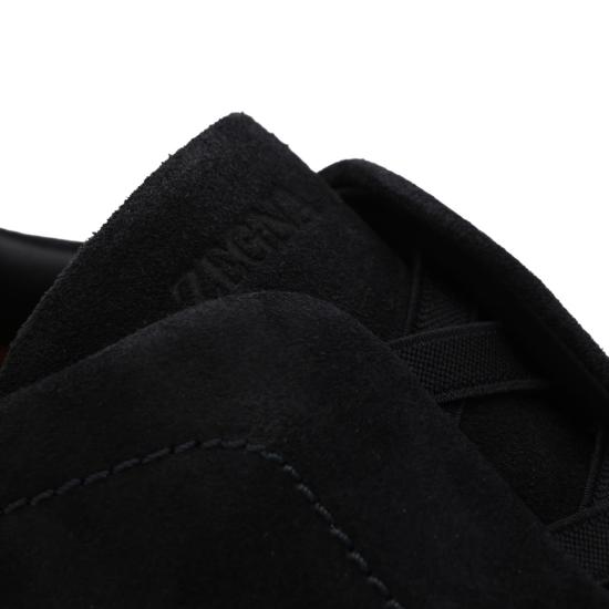 26FW 에르메네질도제냐 스니커즈 LHNELS7008ZBNZ Black - ERMENEGILDO ZEGNA