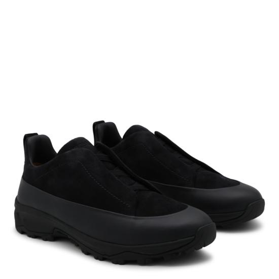 26FW 에르메네질도제냐 스니커즈 LHNELS7008ZBNZ Black - ERMENEGILDO ZEGNA