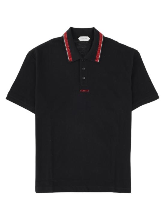 26FW 베르사체 폴로 티셔츠 1026007 1A186881B000 Black