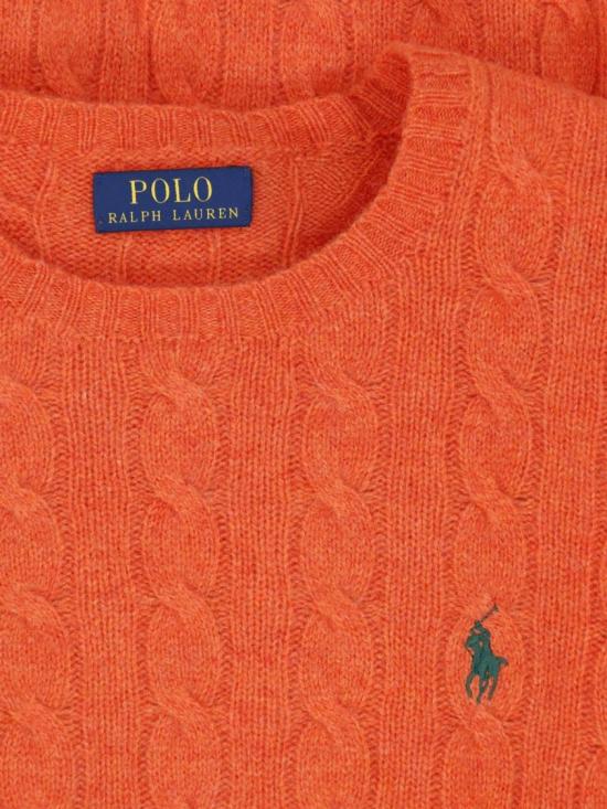 26FW 폴로 랄프로렌 케이블 니트 스웨터 710 876762500 Orange - POLO RALPH LAUREN