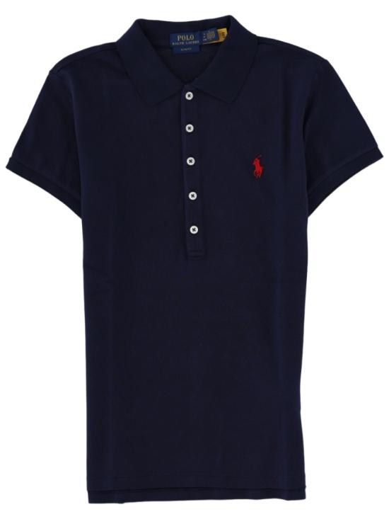  폴로 랄프로렌 슬림핏 스트레치 폴로 셔츠 211B18200 005NEWPORTNAVY Blue