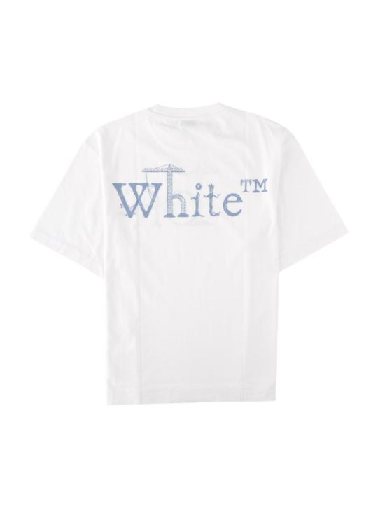 26FW 오프화이트 반팔 티셔츠 44MAA120 F26J00N100 White - OFF WHITE