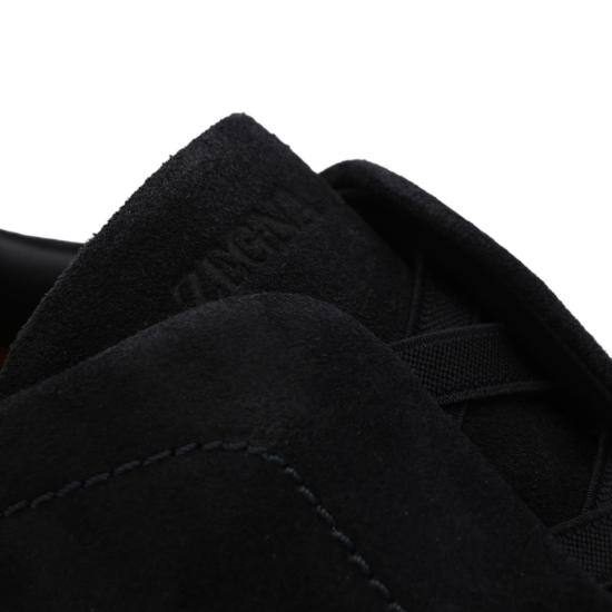 26FW 에르메네질도제냐 스니커즈 LHNELS7008ZBNZ Black - ERMENEGILDO ZEGNA