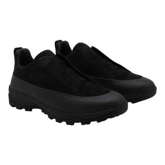26FW 에르메네질도제냐 스니커즈 LHNELS7008ZBNZ Black - ERMENEGILDO ZEGNA