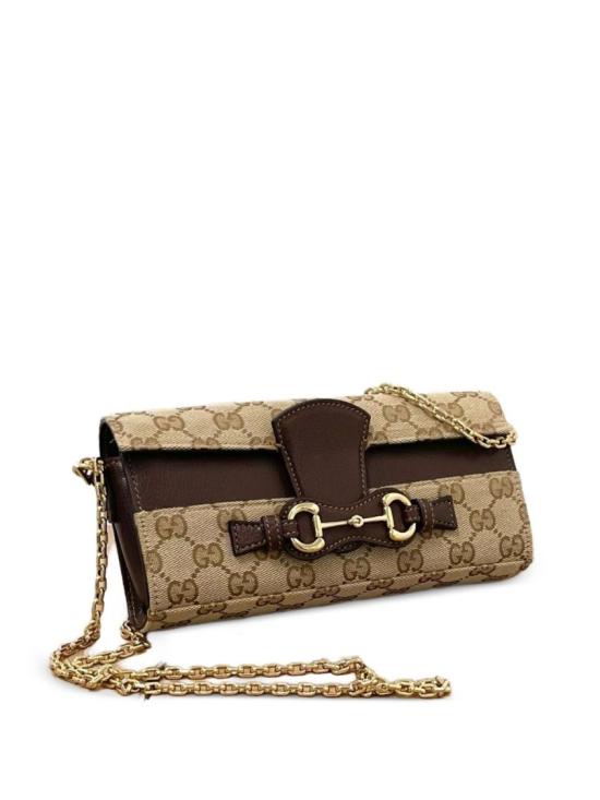 26FW 구찌 GG 마몽 카드 케이스 지갑 A006YUFAGH89651 Brown