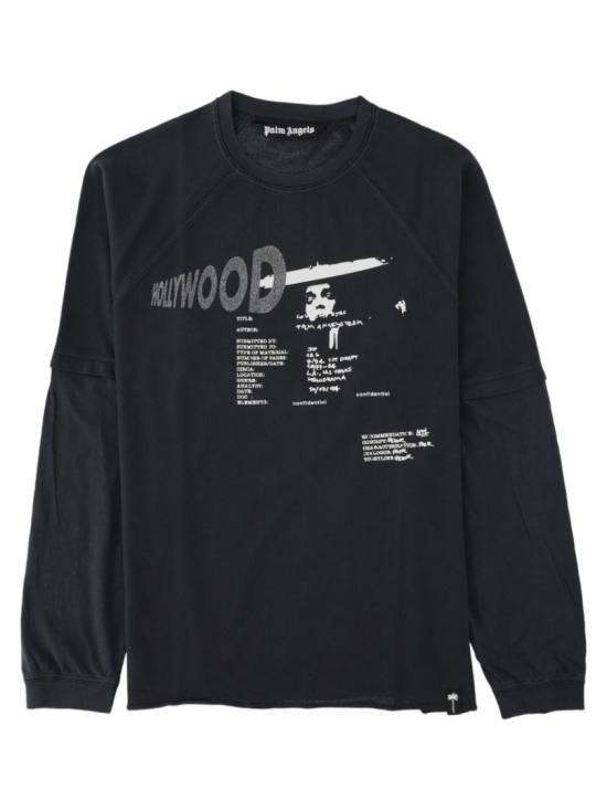 26FW 팜앤젤스 긴팔 티셔츠 PAMAB003JR002 1184 Black