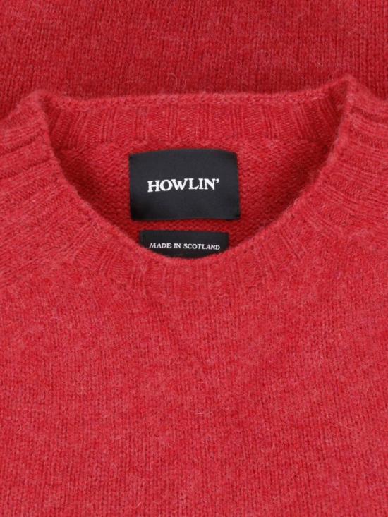 26FW 하울린 버쓰 오브 더 쿨 스웨터 BIRTH OF THE COOLVELVET KISS Red - HOWLIN