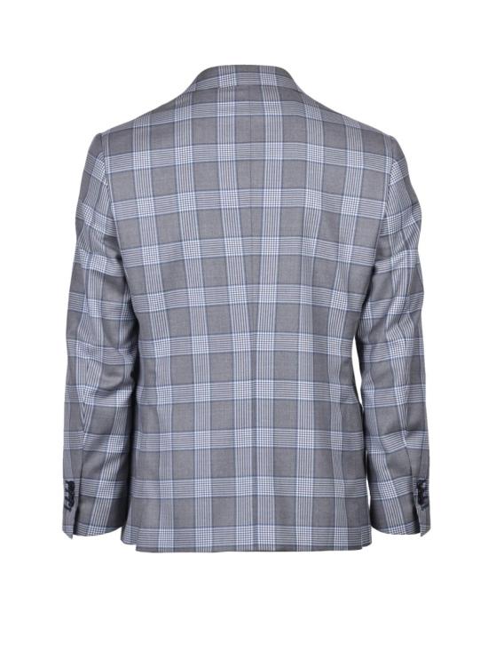  Scuderi 수트 회색 체크무늬 버진 울 맞춤 정장 - OTHER BRANDS