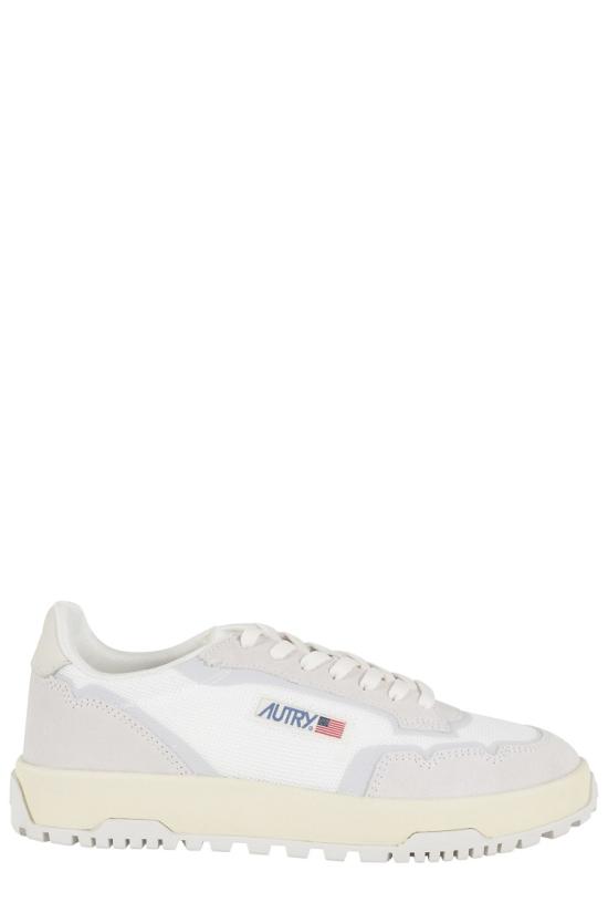 26FW 오트리 WILDPACE 로우 스니커즈 립스탑 나일론 가죽 LDLM 099 White