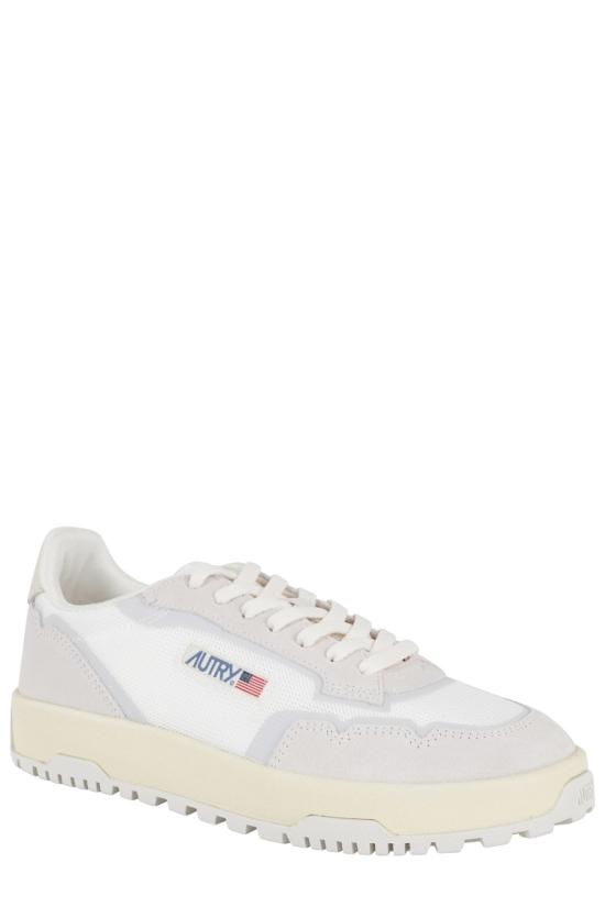 26FW 오트리 WILDPACE 로우 스니커즈 립스탑 나일론 가죽 LDLM 099 White - AUTRY