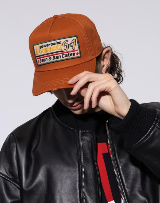  디스퀘어드2 모자 BCM040205C000015058 BROWN - DSQUARED2