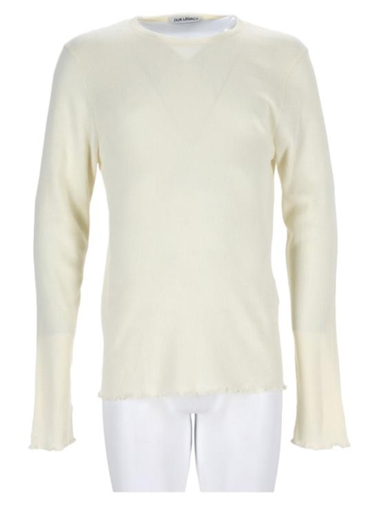 26FW 아워레가시 엘론게이티드 롱슬리브 엘론게이티드 롱슬리브 M4266ECR CLOUDBONERIPPLERIB White