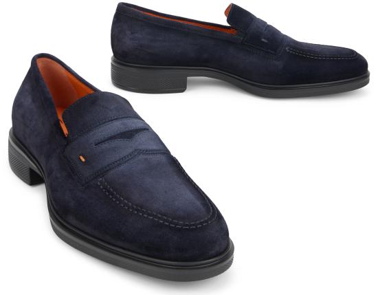 26FW 산토니 로퍼 MGEO18964NEAXGEXU60U60 blue - SANTONI