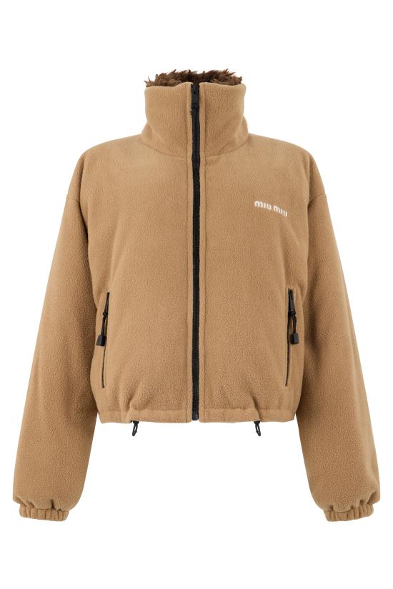 26FW 미우미우 루루 봄버 자켓 ML114717OQF0040 Beige